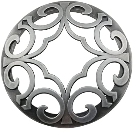 Silver Tone Aluminum Alloy Candle Jar Cover
