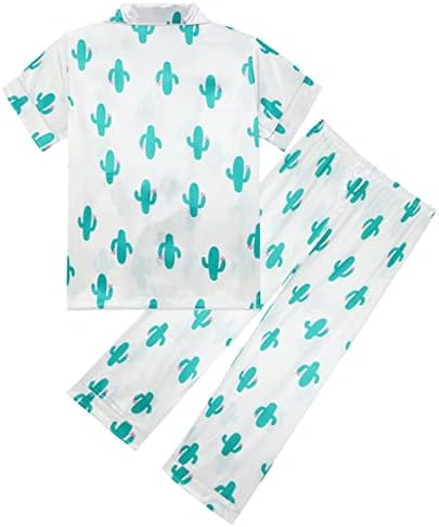 Summer Silk Pajamas Set for Kids 2Pcs