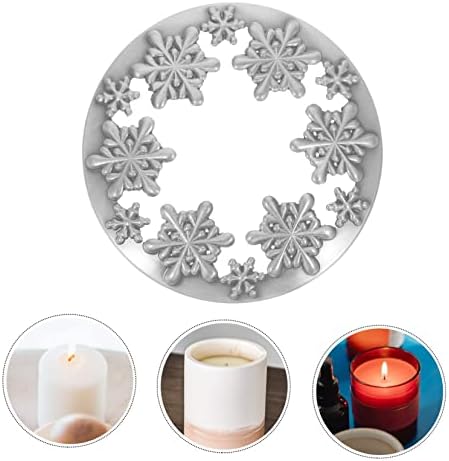 HOODANCOS Jar Candle Christmas Snowflake Topper 1