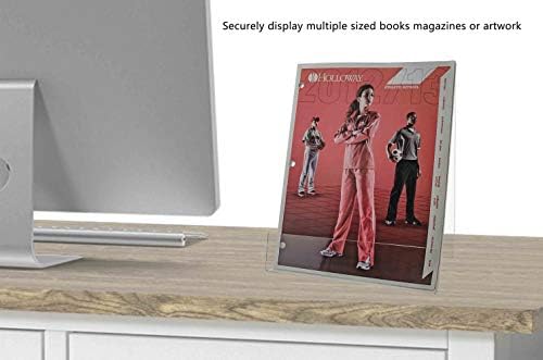 Clear Acrylic Easel Display Stand for Literature and Tablets 85x11