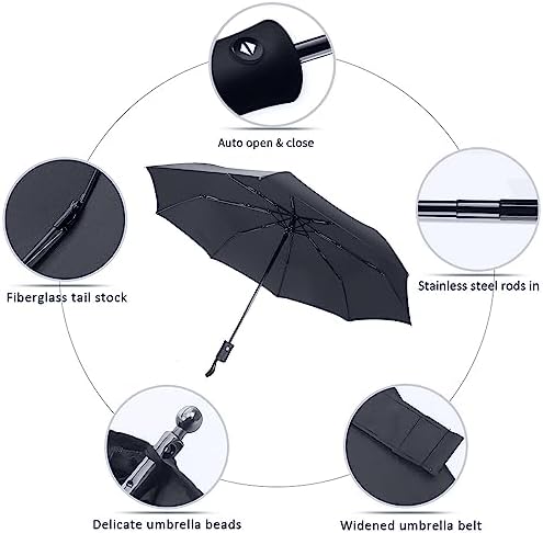 MRTLLOA 42 Inch Windproof Travel Umbrella
