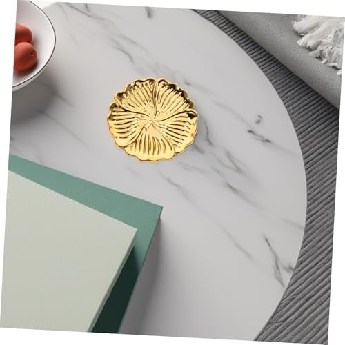 PRETYZOOM Iron Decorative Tray for Candle Teacup Jewelry
