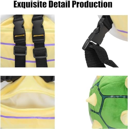 ZHYPFF Green Ultra Yellow Spiked Turtle Shell Backpack 1