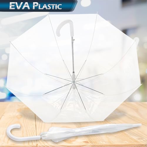 Home-X Clear Bubble Umbrella - Wind-Resistant Durable 1 Pack