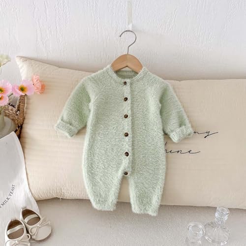 Newborn Baby Girls Fall Winter Romper Knit Suit