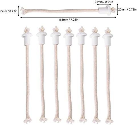Zetiling Ceramic Wick Holder for Oil Lamps