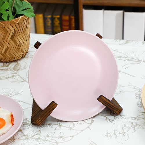 ElevateTech Wooden Plate Holder Display Stand 65 Inch