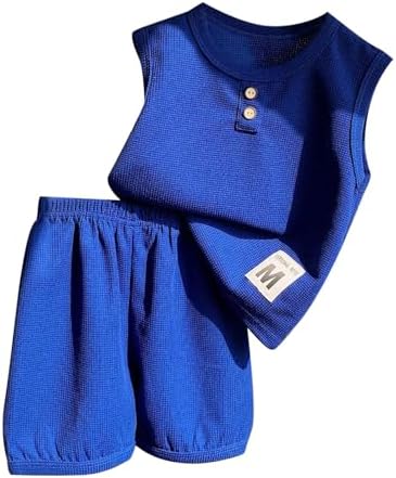 New Childrens Vest Set for Girls 0-3 Months Summer Button Outfit