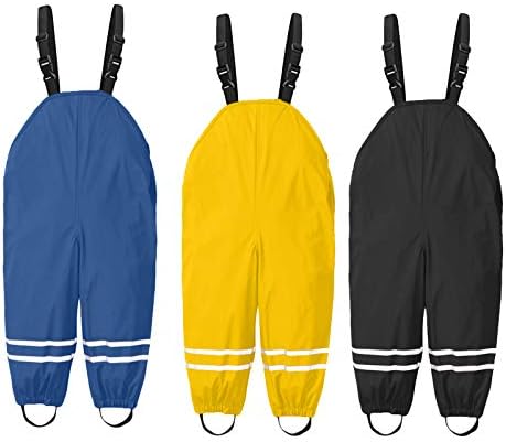 RNTOP Waterproof Rain Pants for Toddler Kids
