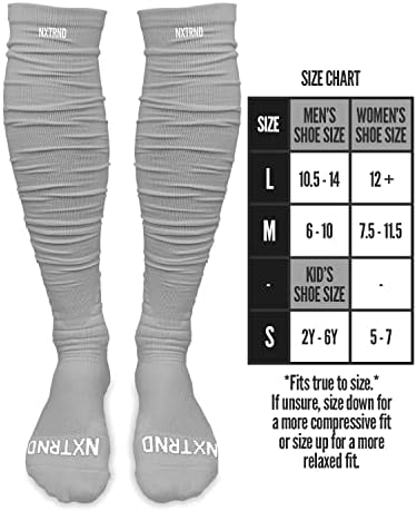 Nxtrnd XTD Scrunch Football Socks for Men Boys