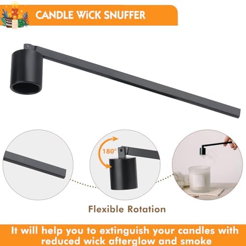 LILANGLI 4 in 1 Candle Accessories Kit - Black