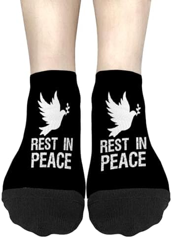 Rest In Peace Boys Crew Socks for Men