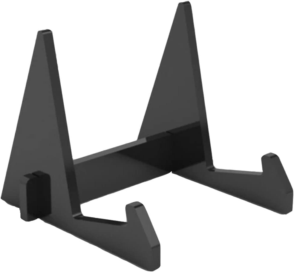 1Pc Acrylic Book Display Stand with Detachable Design - Black