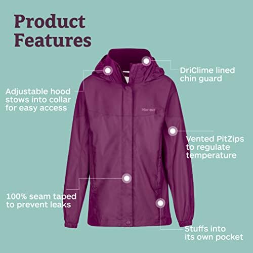 MARMOT Kids Precip Eco Waterproof Rain Jacket