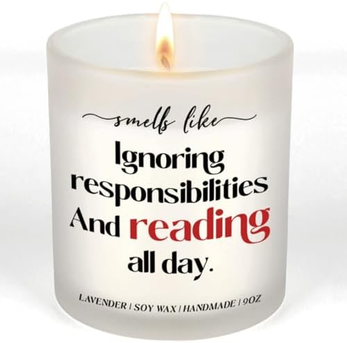 Book Lovers Candle 9Oz - Lavender Scented Gift
