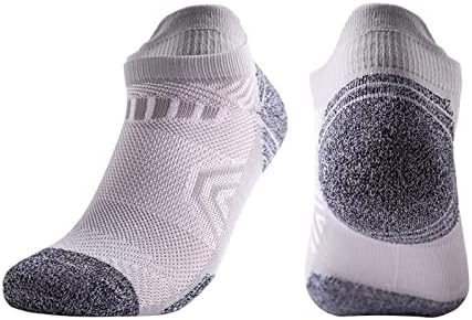 Mens Breathable Cushioned Ankle Socks with Moisture Wicking Cotton