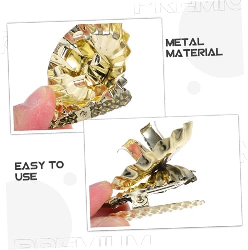 4 Sets Modern Style Clip-on Candle Holders for Christmas Tree