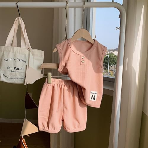 2025 New Summer Childrens Vest Set for Girls 18-24 Months