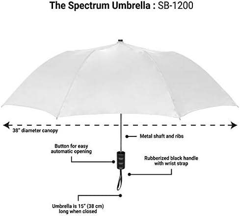 Spectrum 42 Automatic Travel Umbrella for Men Women