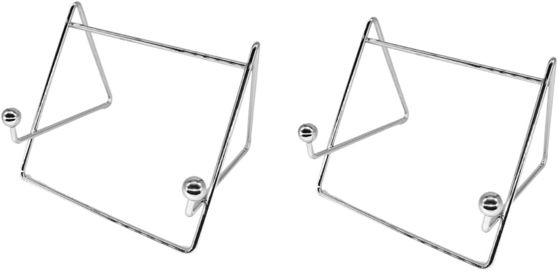 PRETYZOOM 2pcs Desk Phone Stand and Plate Display Easel