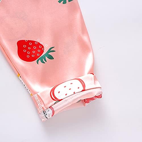 Toddler Strawberry Print 2PCS Sleepwear Set