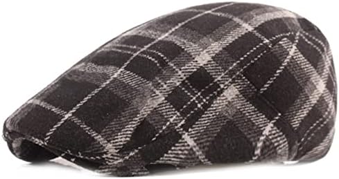 GONGKANGYUAN Plaid Newsboy Hat Adjustable Vintage