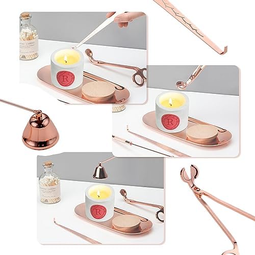 MUXSAM 4-in-1 Candle Care Tool Kit Silver