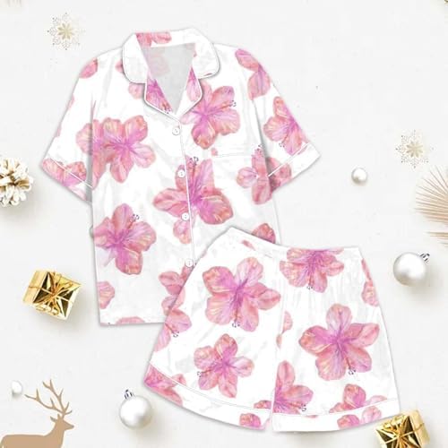 Kids Girls Flower Print Pajamas Set 3-6 Months