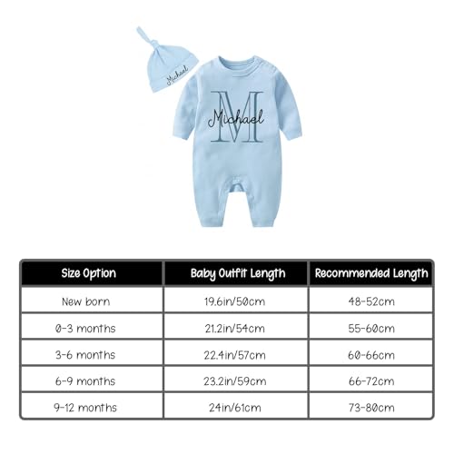 Personalized Monogram Newborn Onesie for Baby Shower or Coming Home