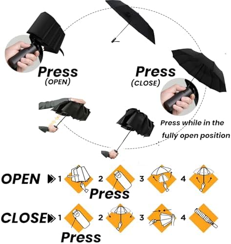 MRTLLOA 42 Inch Windproof Travel Umbrella