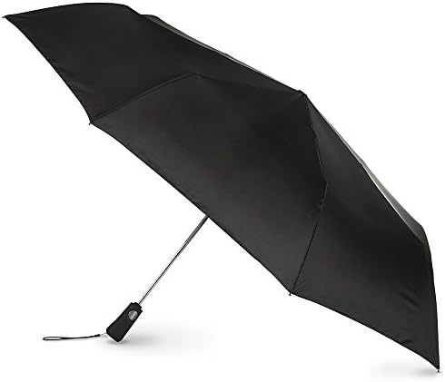 Totes Folding Golf Umbrella with UV Protection Auto OpenClose 54-Inch Black