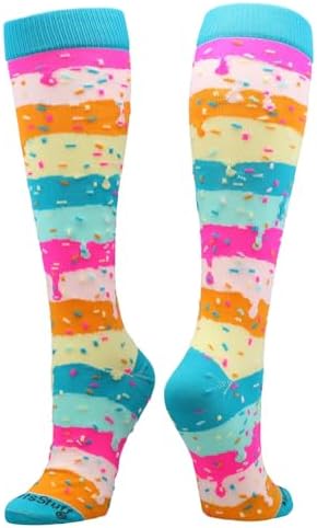 MadSportsStuff Rainbow Sprinkles Socks for Sports Fun