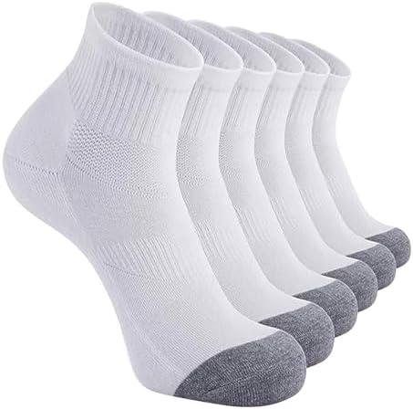 GIERIDUC Men Women Athletic Ankle Socks 6 Pairs