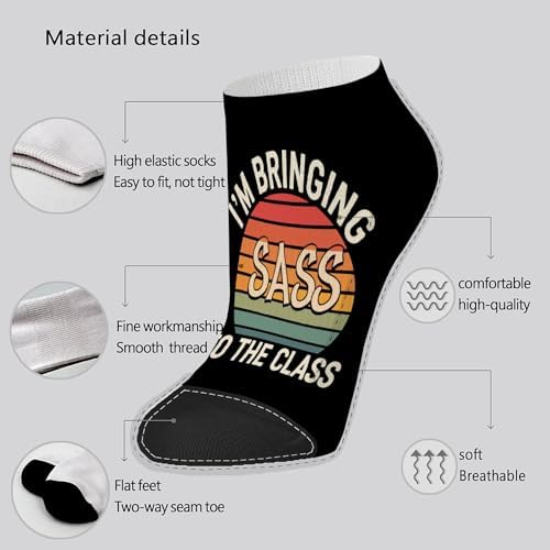 Funny Mens Athletic Socks with Cool Sayings