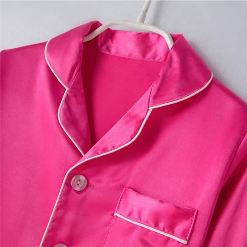 Unisex Toddler Silk Pajama Set for Boy and Girl