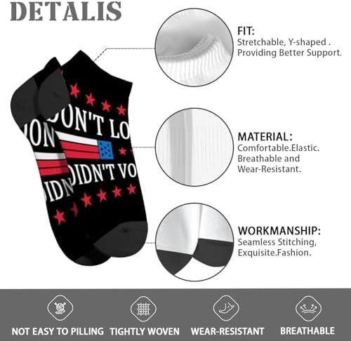 Dont Look At Me I Didnt Vote For Him Mens Casual Socks