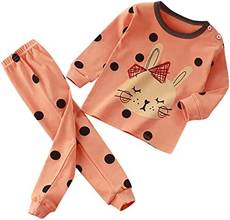 Toddler Halloween Pajamas Set with Cartoon Prints