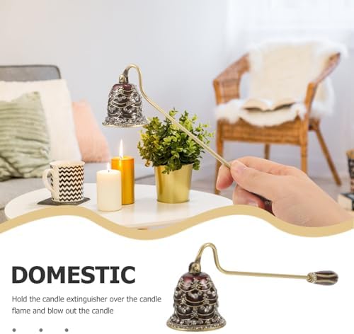HOLIDYOYO Candle Snuffer with Rhinestone Long Handle