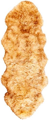 Safavieh Sheep Skin Runner Rug 2 x 6 Champagne