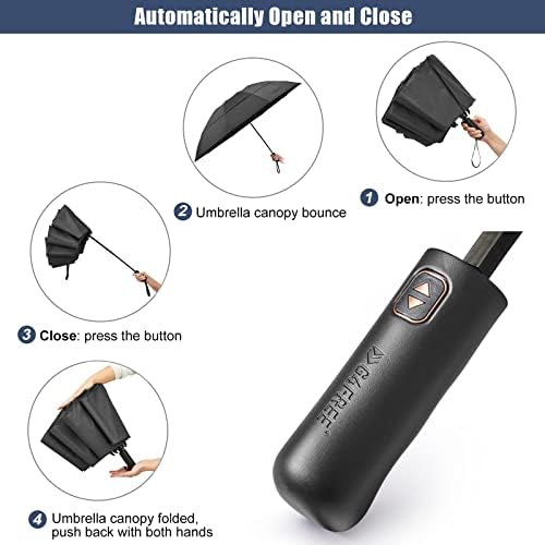 G4Free 54 Inch Windproof Travel Umbrella with Auto Open Close 1