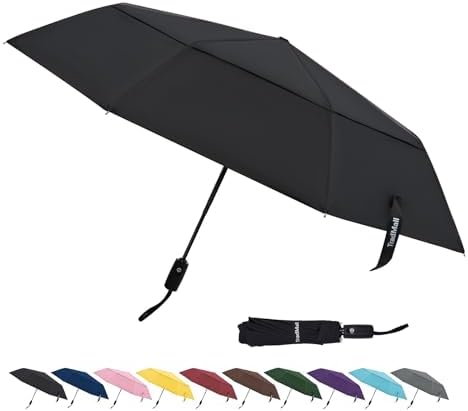 TradMall Travel Umbrella 42 Inch Auto Open Close