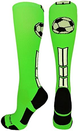 MadSportsStuff Soccer Socks with Ball Logo Over the Calf