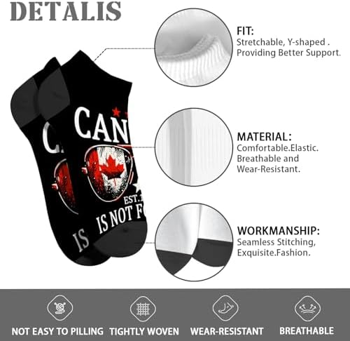 Canada Is Not For Sale Men Ankle Socks 1867