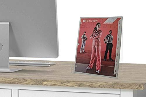 Clear Acrylic Easel Display Stand for Literature and Tablets 85x11