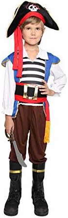 Kids Pirate Costume Boys Deluxe Halloween Set