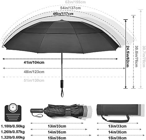 G4Free 54 Inch Windproof Travel Umbrella with Auto Open Close 1