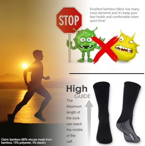 Sunew Viscose Bamboo Socks 6 Pairs Unisex Comfort
