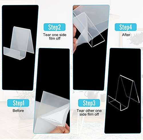 6 Pack Clear Acrylic Book Stand - Multipurpose Display Easel 1