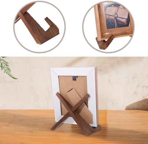 ElevateTech Wooden Plate Holder Display Stand 65 Inch