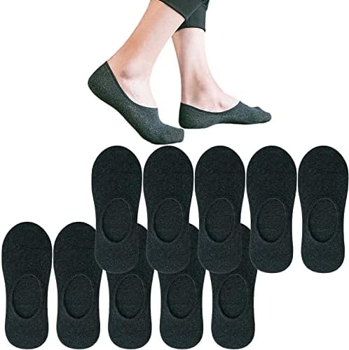 CHUNFO No Show Footie Socks - 5 or 10 Pairs